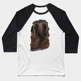 German Shepherd Dog with Flower Crown Baseball T-Shirt